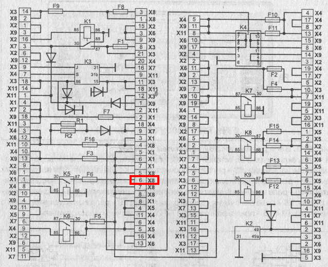 Схема платы предохранителей ваз 2114